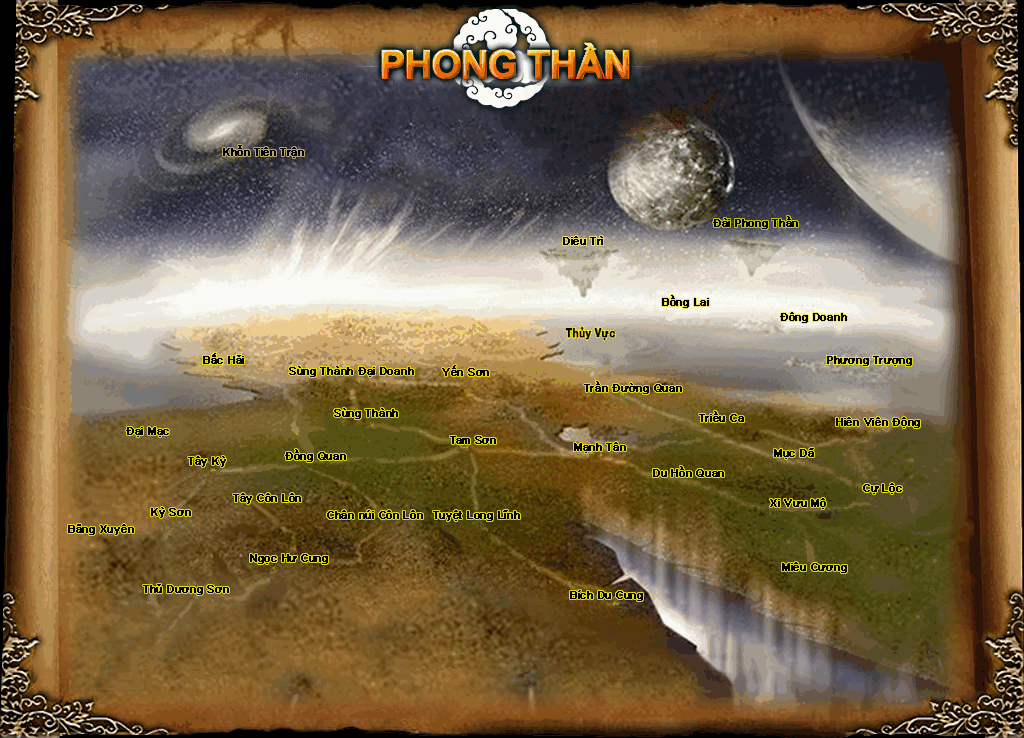 Bản đồ thế giới Phong Thần